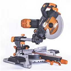Evolution R255SMS-DB 255mm Electric Double-Bevel Sliding Multi-Material Mitre Saw 220-240V. - SR1.