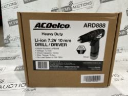 5 X BRAND NEW ACDelco ARD888T 8V Li-Ion Super Compact 10mm Drill / Driver - RRP £38 EACH. This