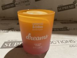 12 X BRAND NEW PECKSNIFFS ENGLAND 198.4G AROMA AND BLISS ROSE AND VANILLA SCENTED CANDLES RRP £30