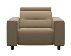 Stressless Emily Wide Arm Chair Power Recline. - SR4F. RRP £3,109.00. Sleek lines with a modern look