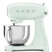 Smeg SMF03PGUK 50s Retro Design Stand Mixer in Pastel Green. - SR2.4.3. RRP £469.00.