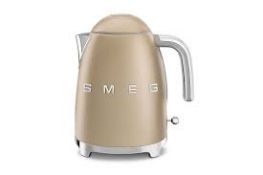 Smeg 50's Style 1.7L Electric Kettle | KLF03CHMUK | Champagne. - SR2.1.6. RRP £199.00.