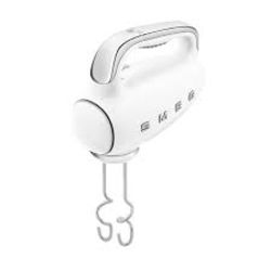 Smeg 50s Style HMF01WHUK White Electric Hand Mixer. - Sr2.4.4. RRP £139.00.