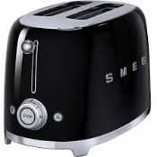 Smeg TSF01BLUK Retro Style 2 Slice Toaster. - SR2.4.2. RRP £179.00.