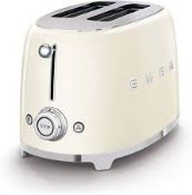 Smeg TSF01CRUK Retro Style 2 Slice Toaster. - SR2.4.3. RRP £179.00.