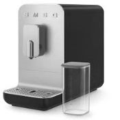 Smeg BCC13BLMUK Bean to Cup Coffee Machine with an Integrated Milk System, 1.4L. - SR2.4.7. RRP £