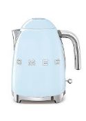 SMEG KLF03PBUK 50’s Style 1.7L Jug Kettle - Pastel Blue. - SR2.2.3. RRP £199.00.