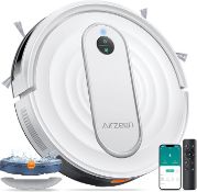 Airzeen Robot Vacuum Cleaner with Mop 4000Pa, Smart Navigation, Sweep/Vacuum/Mop 3-in-1, J10 Robotic