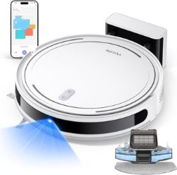 Vyzzle Robot Vacuum 5000Pa, LiDAR Navigation, Ultra Thin Robot Vacuum Cleaner with Mop, No-Go Zones,