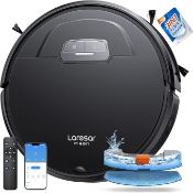 Laresar Clean Robot Vacuum Cleaner with Mop, 4500Pa Strong Suction, Robotic Vacuum, 180mins Runtime,