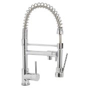 Boxed Cooke & Lewis Bilbrough Chrome effect Kitchen Side lever spring neck Tap. - SR1.5.1. RRP £