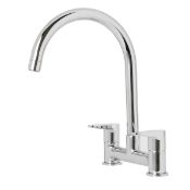 Boxed Cooke & Lewis Gordale Chrome effect Kitchen Bridge mixer Tap. - SR1.5.2.