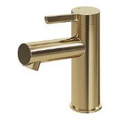 Boxed Swirl Bonda Brass 136mm Standard Lever Mono Basin Mixer Tap With Clicker Waste. - SR1.5.1.