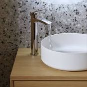 Boxed GoodHome Kariya Medium Chrome effect Basin Mixer Tap. - SR1.5.1.