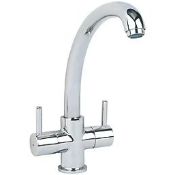 Boxed Lahn Dual-Lever Mono Mixer Kitchen Tap Chrome. - SR1.5.1.