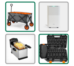 Pressure Washer, Cordless Chainsaws, Hand tool sets, Microwaves, Grass Trimmers, Large Black Stove Heaters, Stick Vacuums, Drills AND MORE!