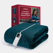 Boxed Teal Heated Throw Blanket-SR5(2.4)