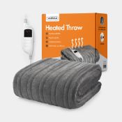 Boxed Grey Heated Throw Blanket-SR5(1.8)