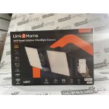 BRAND NEW Link2Home L2H-FLOODCAM2BK Outdoor Smart Floodlight Camera 2K 4MP Black RRP £199. The