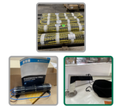 Liquidation of Luxury Towel Radiators, Bars, Heated Driveway Packs, Heated Mirrors, Disposable Gloves & Much More - Delivery Available!