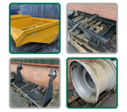 SALE OF GENUINE HIGH VAUE JCB PARTS INCLUDING BUCKETS, ROOFS AND MUCH MORE