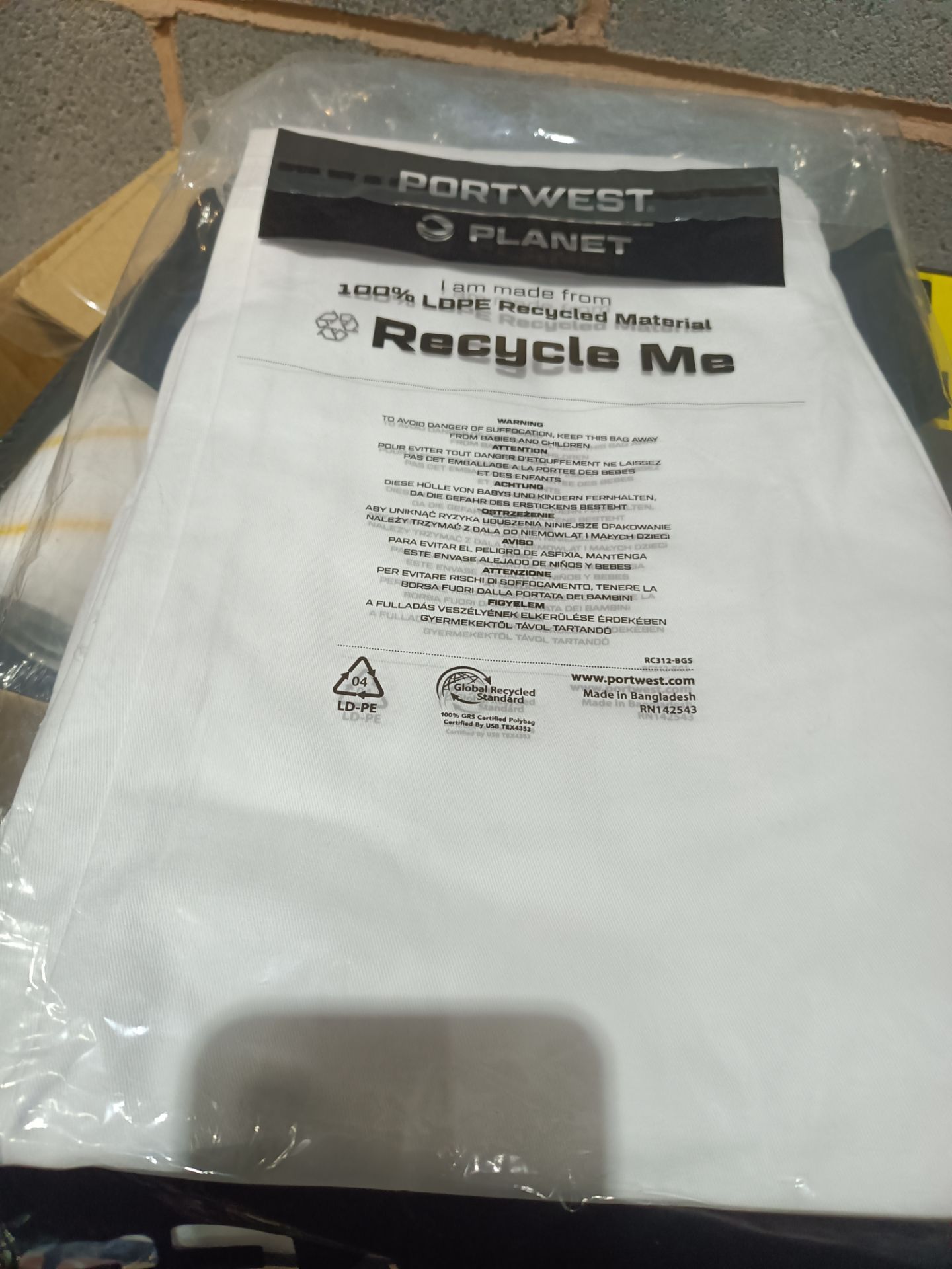 5X PORTWEST WOMEN'S SLIM FIT CHINO PANTS , COLOUR - WHITE , SIZE - 26. (LOC: 9.7-MM527)