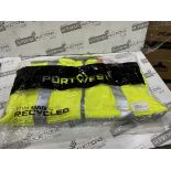 12 X BRAND NEW PORTWEST HI VIS YELLOW FLEECE PROFESSIONAL WORK JACKETS SIZE XL (LOC: 45.2-AA1598)