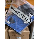 5 X NEW PACKAGED PORTWEST T710 WX3 SHORTS IN PERSIAN BLUE. SIZE 30'' EU 46 (LOC: 5.5-WW69)