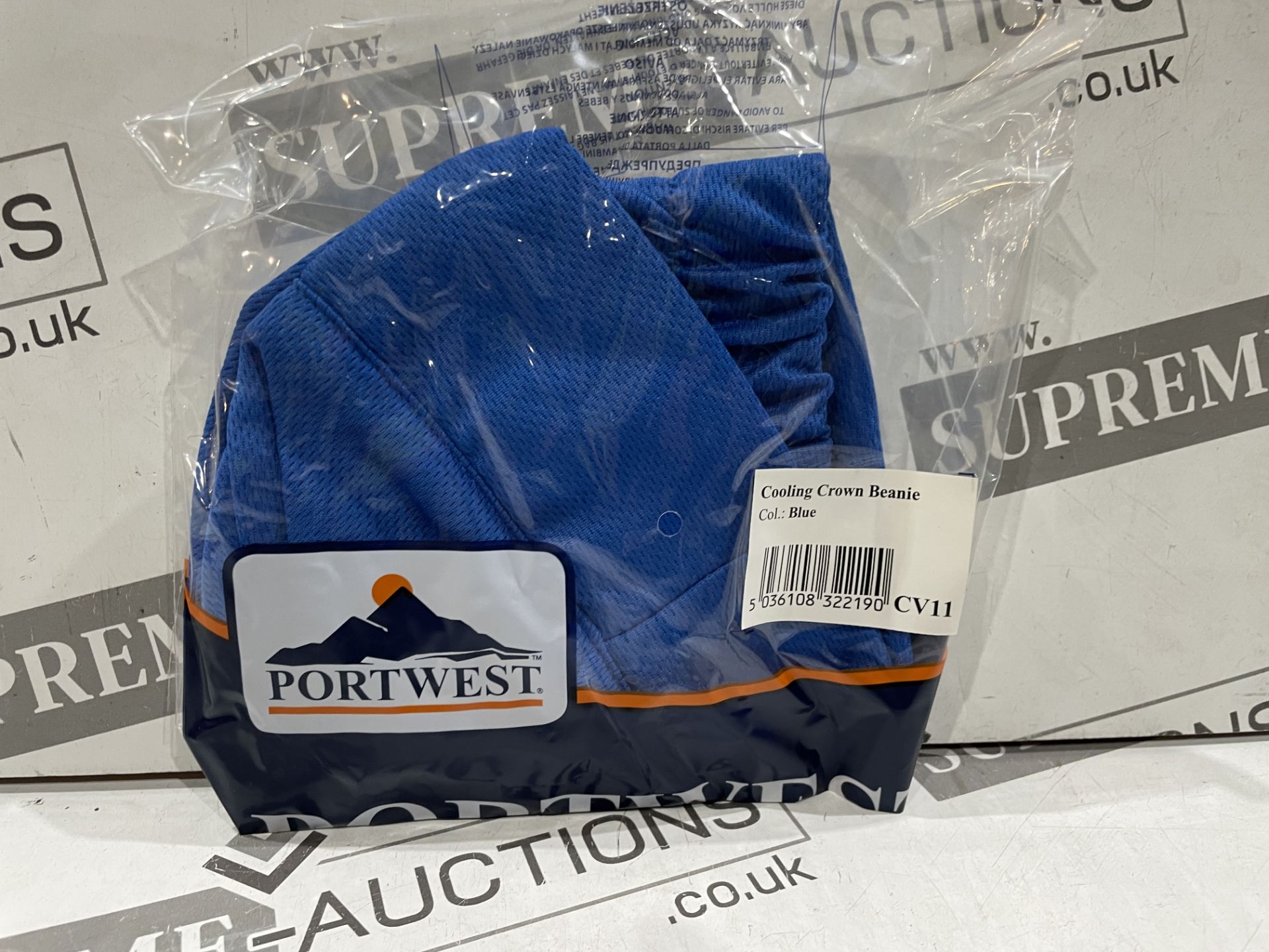 288 X BRAND NEW PORTWEST BLUE COOLING CROWN BEANIES (LOC: 45.3-AA1597) - Image 2 of 2