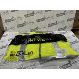 12 X BRAND NEW PORTWEST HI VIS YELLOW FLEECE PROFESSIONAL WORK JACKETS SIZE XL (LOC: 45.5-AA1594)