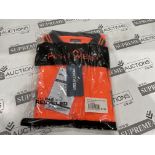 24 X BRAND NEW PORTWEST ORANGE HI VIS SHORT SLEEVED POLO TOPS SIZE LARGE (LOC: 22.5-AA1286)