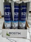 36 x Bostik Pro S31 Sanitary Silicone 310ml Grey. RRP £12.49 per tube. • +/- 25% flexibility •