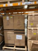 BRAND NEW Lilo 2 Drawer Bedside Table. RRP £279.99. (8ZU581 KENTFIELD NIGHT STAND BLACK OAK) A