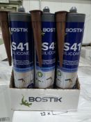 60 x Bostik S41 Neutral Cure Window & Door Frame Silicone Sealant 310ml Brown. RRP £11.40 per