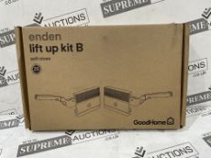 PALLET TO CONTAIN 240 X BRAND NEW GoodHome Enden Soft-close 107° Bridging door hinge, Pack of 1 -