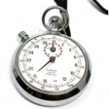 Vintage Timex 1/10th Jewelled stopwatch Made In Great Britain Fully Working