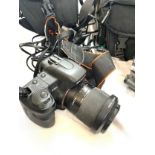 Digital Sony ax 200 camera and a JVC camcorder, untested