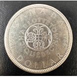 1964 Canada Queen Elizabeth II Silver Dollar