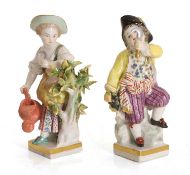 Two porcelain Meissen figures Late 19th century / early 29th century