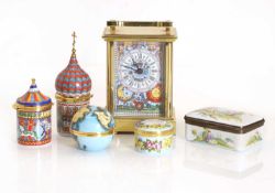 A group of Staffordshire enamel boxes 20th century / 21st century