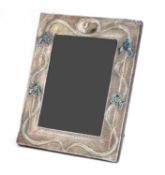 A silver Art Nouveau picture frame