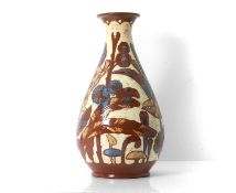 A large CH Brannam vase Circa 1890