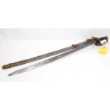 An American presentation sword with scabbard, c.1850s,