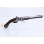 A Brescian holster percussion pistol early 19th century,