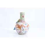 A Chinese famille rose vase, 20th century,