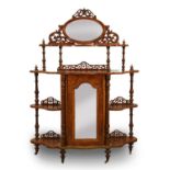 A Victorian walnut chiffonier, 19th century,