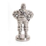 A reproduction aluminium Michelin Man figure, of recent manufacture,