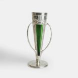 Archibald Knox (British, 1864-1933) for Liberty & Co., a Tudric vase,