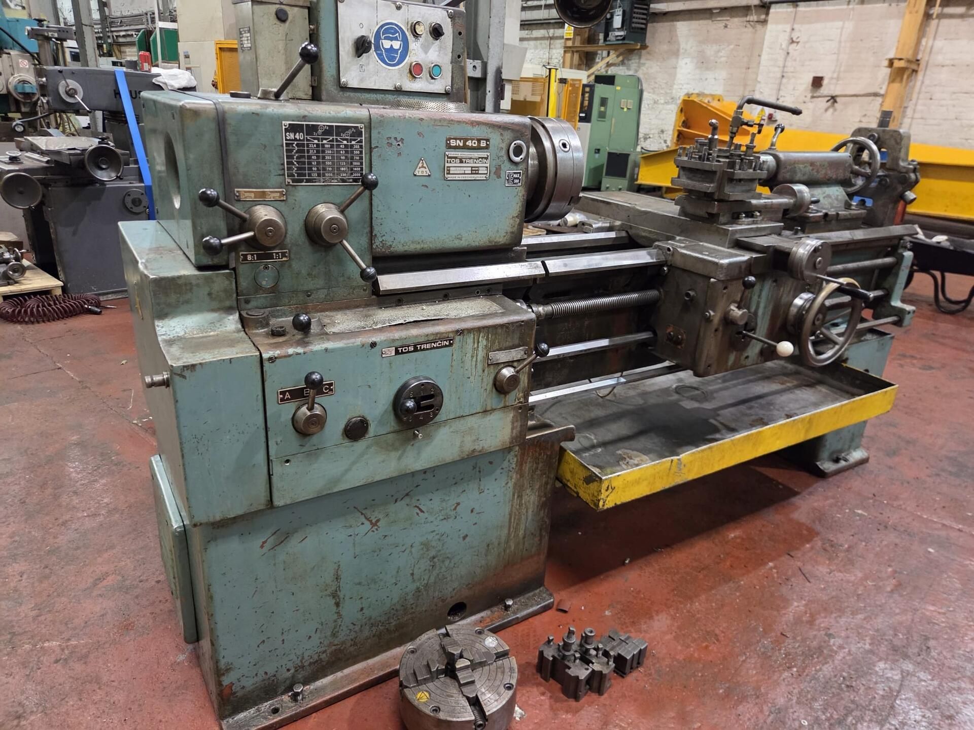 TOS SN 40B Gap Bed Lathe - Image 2 of 6