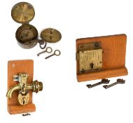 A 19th Century Box Lock, the oval plate stamped Richardson Esq, Limber House, An Early 20th